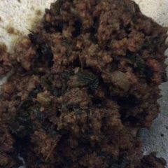 A picture of Palak Qeema.