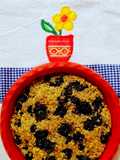 Mega galleta (o mini cake 😅) de arándanos 🫐 sin azúcar agregado ni edulcorante ni harina 🥣