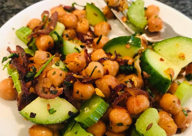 Warm Chickpea salad