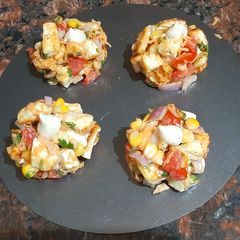 A picture of Paneer salad bites.