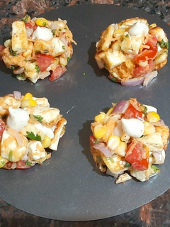 A picture of Paneer salad bites.