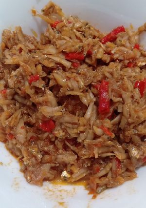 Foto resep Teri bumbu rujak pedas