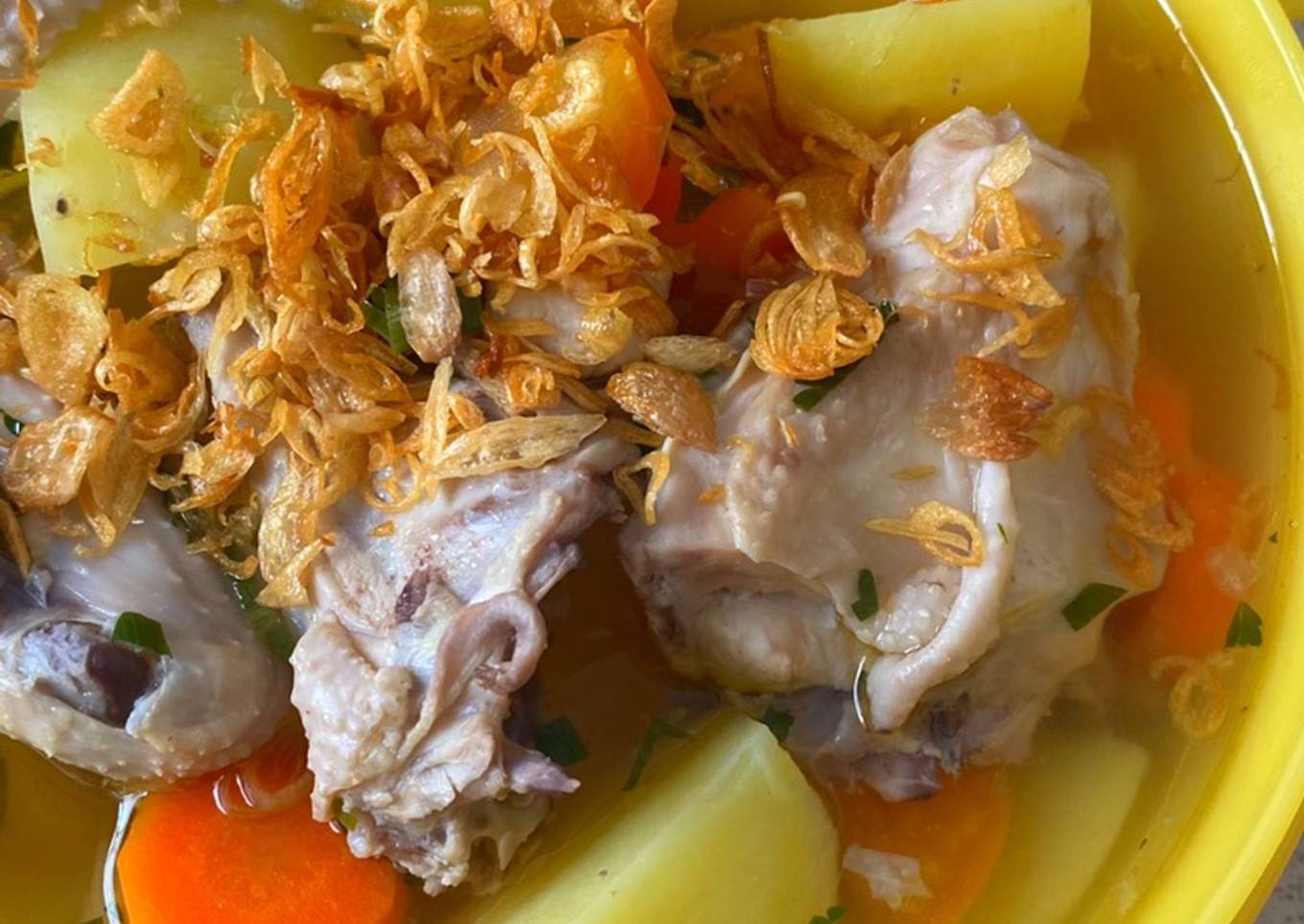 Sop ayam segar & simple