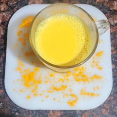 A picture of Turmeric Milk.