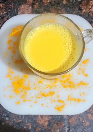 A picture of Turmeric Milk.