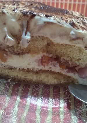 Una foto de Tiramisú frutado