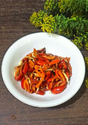 Foto resep Oseng Kulit Melinjo Teri Betawi