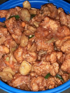 Foto resep Oseng kentang & ayam goreng tepung extra pedas manis