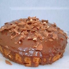 A picture of Eggless chocolate cake.