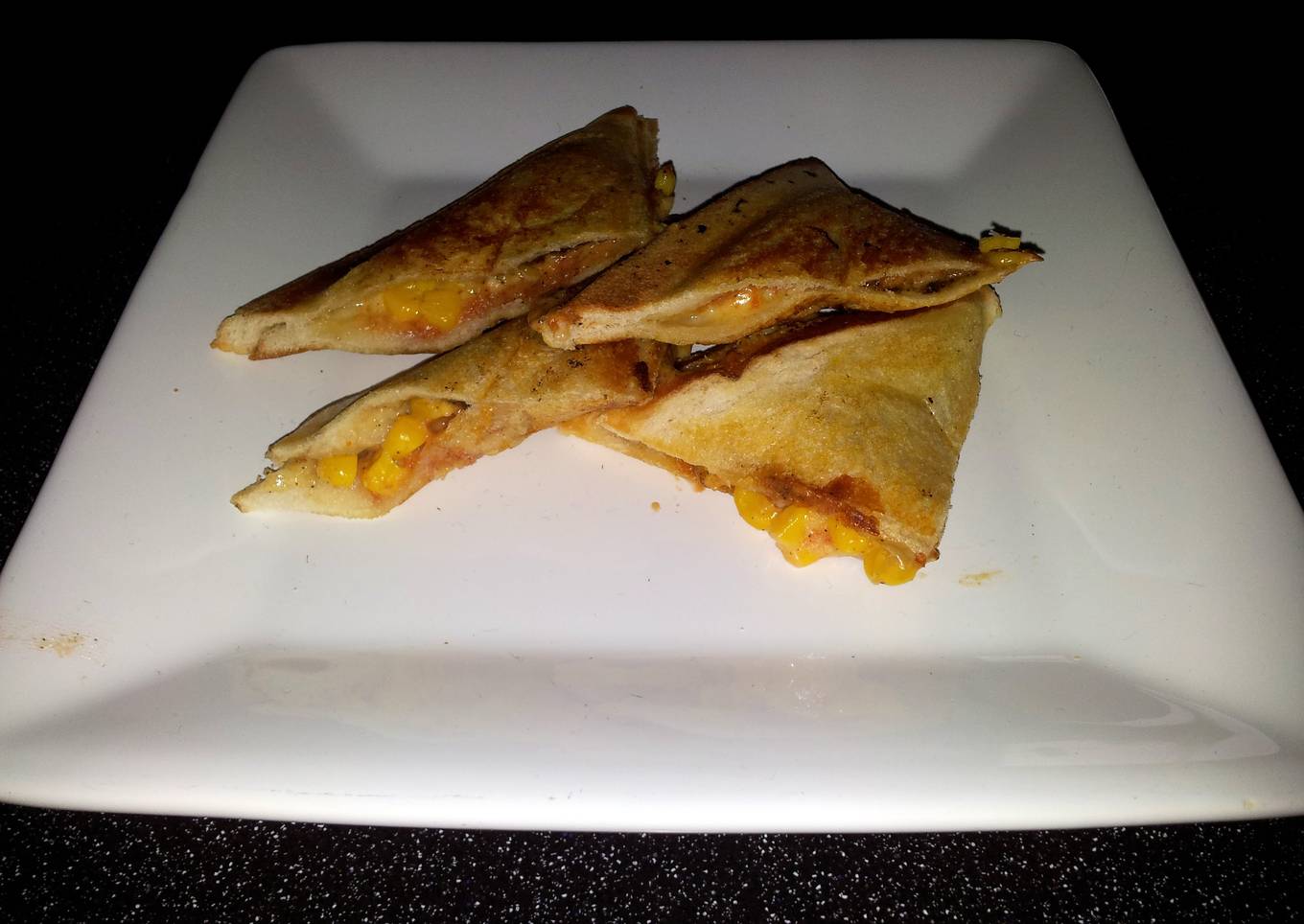 cheese and corn toast (toastie)