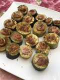 Courgettes grillées à la pancetta,épices et origan (recette plancha)