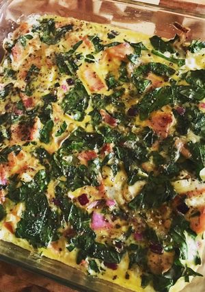 Una foto de Quiche de espinacas