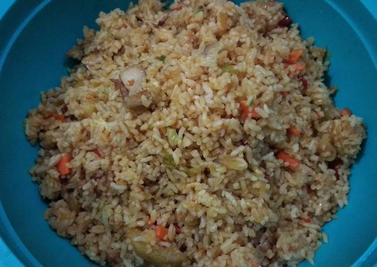 Cara Gampang Membuat Nasi goreng campur, Lezat