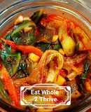 Spicy Collard Kimchi/lacto-fermentation