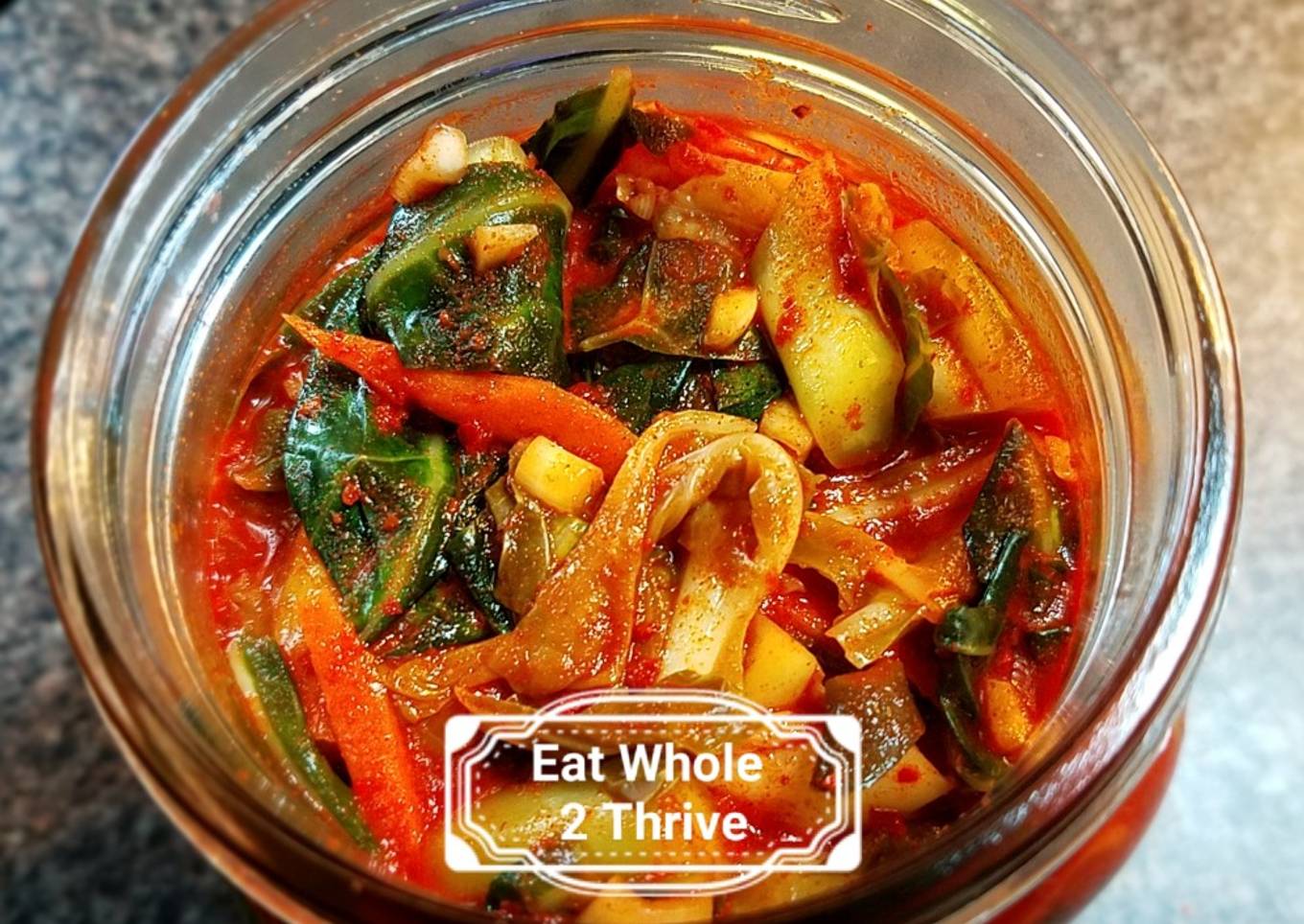 Spicy Collard Kimchi/lacto-fermentation