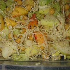 A picture of Salad make like a meal for diet conscious.