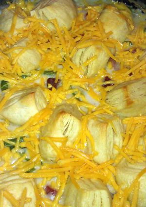 A picture of Weenie Green Bean Casserole.