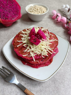 Foto resep Pancake Oat Buah Naga