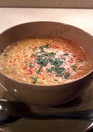 A picture of Pumpkin Soup.