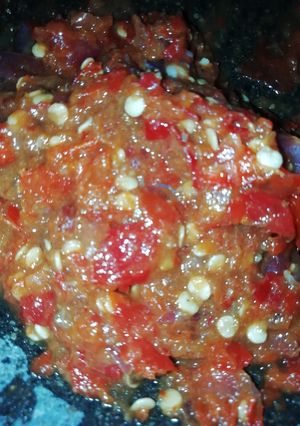 Foto resep 22. Sambal terasi super pedas