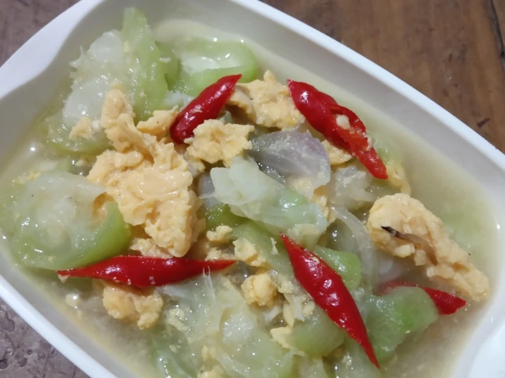 Langkah Mudah untuk Membuat Resep 380) Tumis Oyong Telur yang Bisa Manjain Lidah Anti Ribet, Lezat