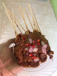 Foto resep Sate jamur tiram bumbu kacang