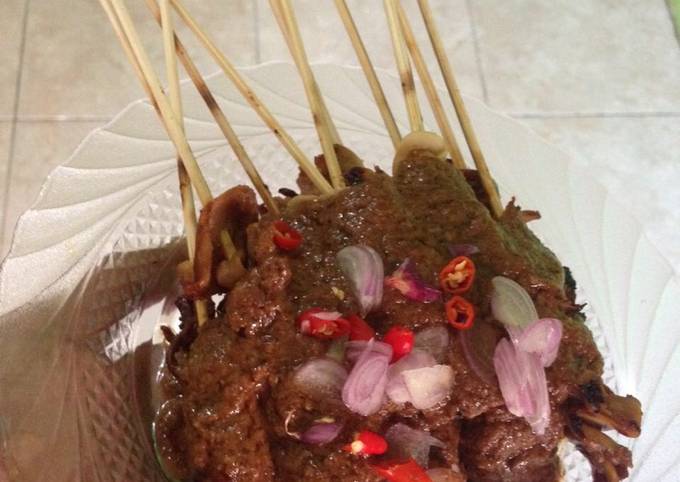 Standar Bagaimana cara buat Sate jamur tiram bumbu kacang dijamin spesial