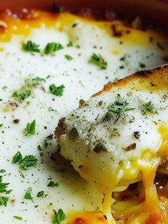 Una foto de Provolone con tomate al horno