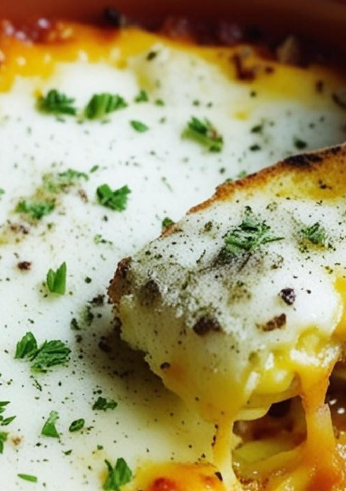Una foto de Provolone con tomate al horno