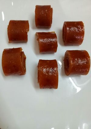 A picture of Masala Aam papad/ Masala Raw Aam papad both recipe in one.