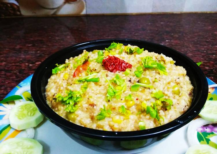 Easiest Way to Make Perfect Veg Dalia with oats