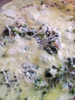 Una foto de Espinacas con bacalao al horno