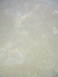 A picture of Porridge with milk.
