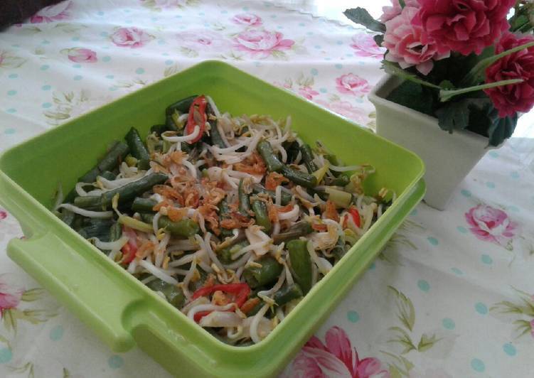 Tumis toge kacang panjang