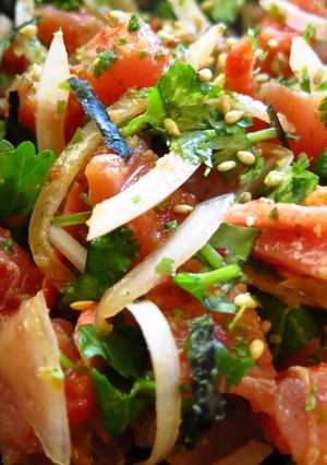 A picture of Super Easy Spicy Cilantro Ahi Poke for 2.