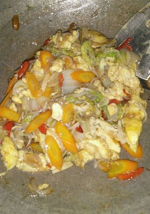 Foto resep Saus tiram telur + sayuran