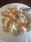 Pajaritas tricolor con salmón y nata