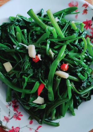 Hình của món Rau muống xào.