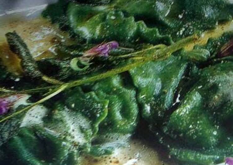 Recipe of Quick Spinach Ravioli in Sage Butter (Zante)
