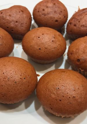 A picture of Easy chocolate steamed cake! - Cake recipe without oven #1.