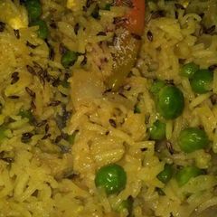 Matar pulav A picture of Matar pulav.