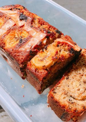 Foto resep Banana cake / bolu pisang takaran sendok makan
