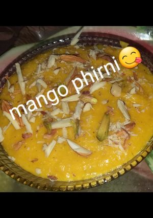 A picture of Mango phirni.