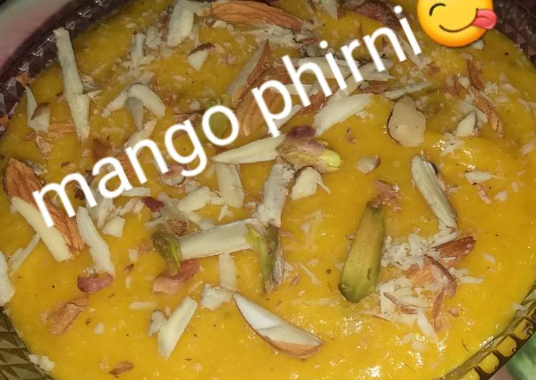 Recipe of Super Quick Homemade Mango phirni