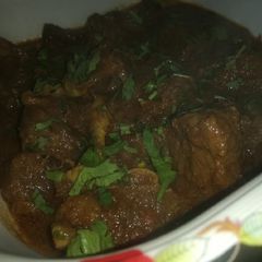 A picture of Beef Masala curry.
