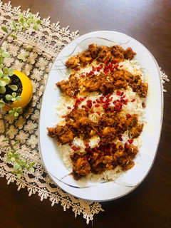عکسی از دستور دو پیازه میگو