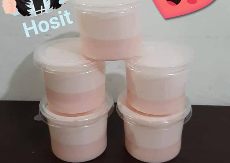 Langkah Mudah untuk mengolah Puding susu marshmallow 2 bahan, Enak Banget