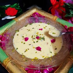 A picture of Kesariya Rabdi.