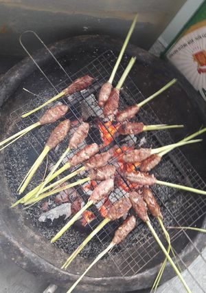 Hình của món Nem lụi.