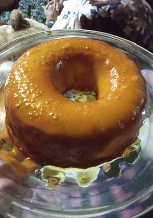 Una foto de Flan de coco